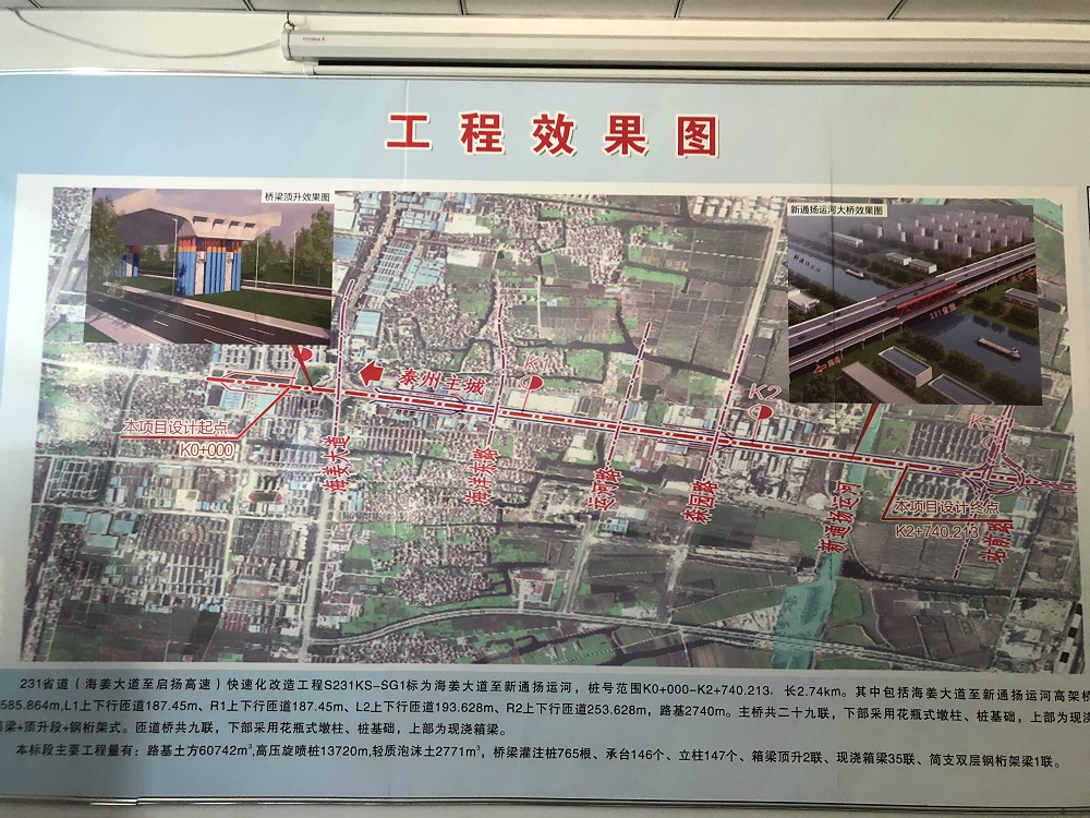 231省道(海姜大道至啟揚高速)快速化改造工程